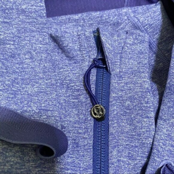 Lululemon Stride Jacket Heathered Royalty Blue Purple Hoodie Size 2 - Picture 10 of 11